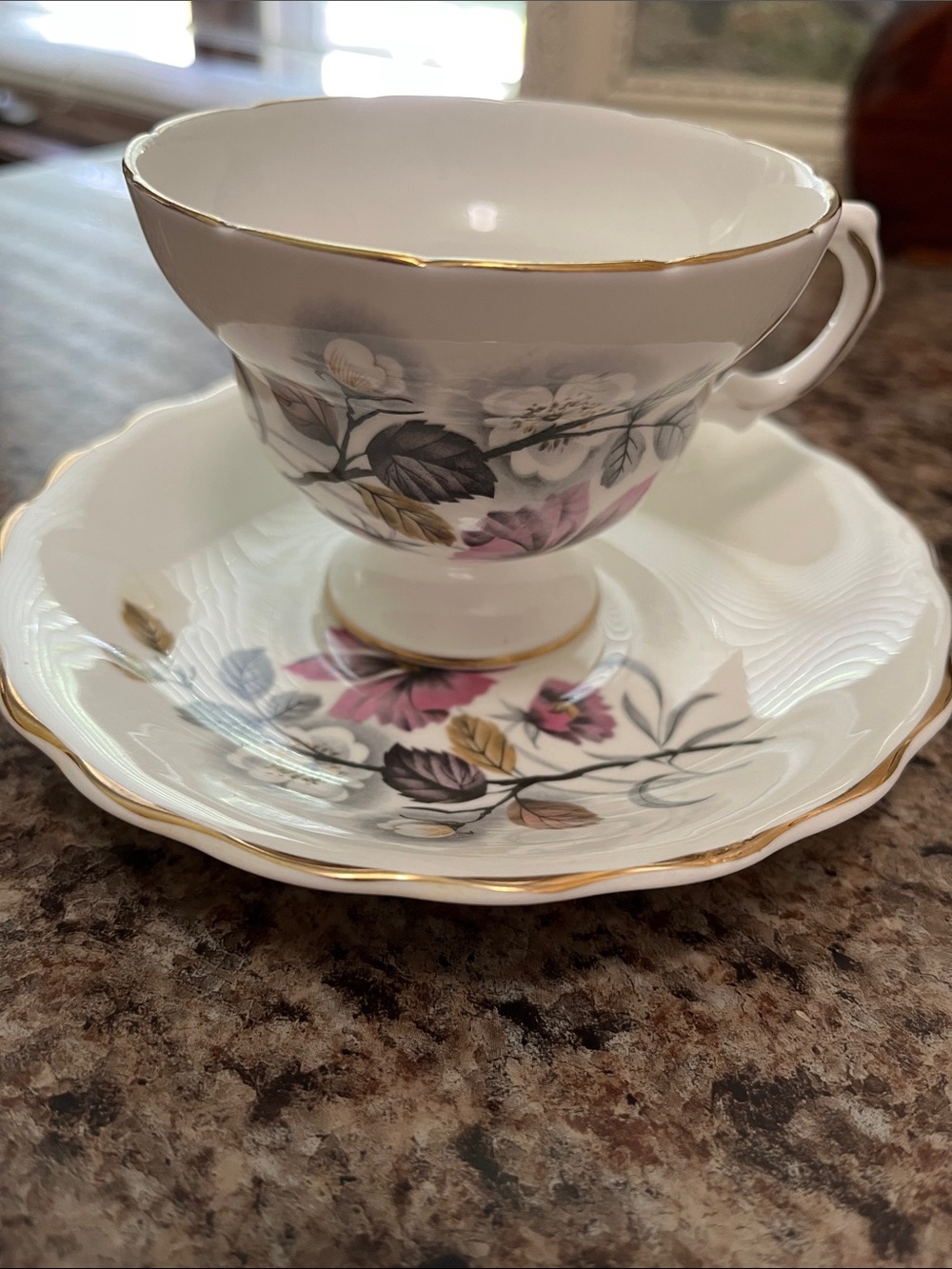 Bone China Teacup and Saucer